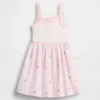 Vestido delantal de materiales mixtos para bebés y niños