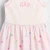 Vestido delantal de materiales mixtos para bebés y niños
