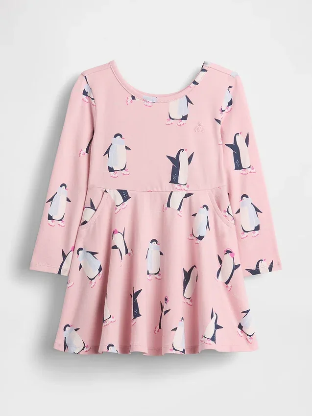 Vestido giratorio combinable para bebés y niños