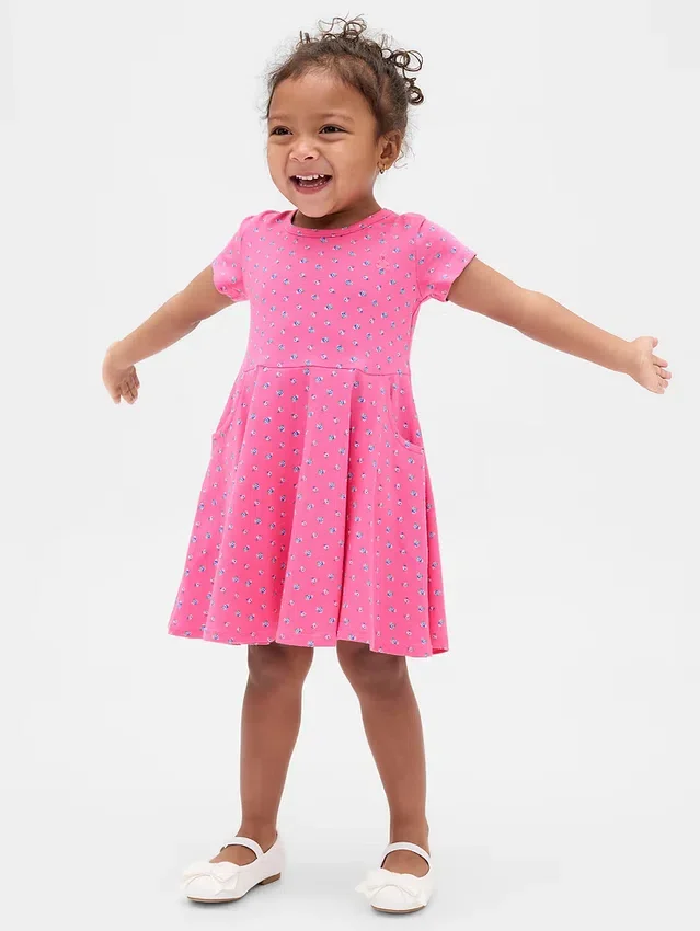 Vestido giratorio combinable para bebés y niños