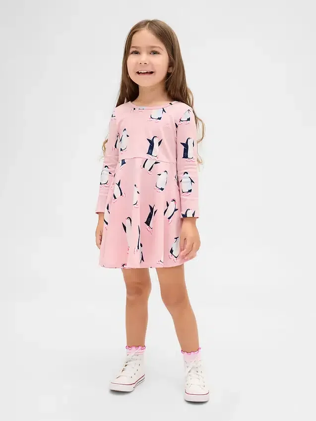 Vestido giratorio combinable para bebés y niños
