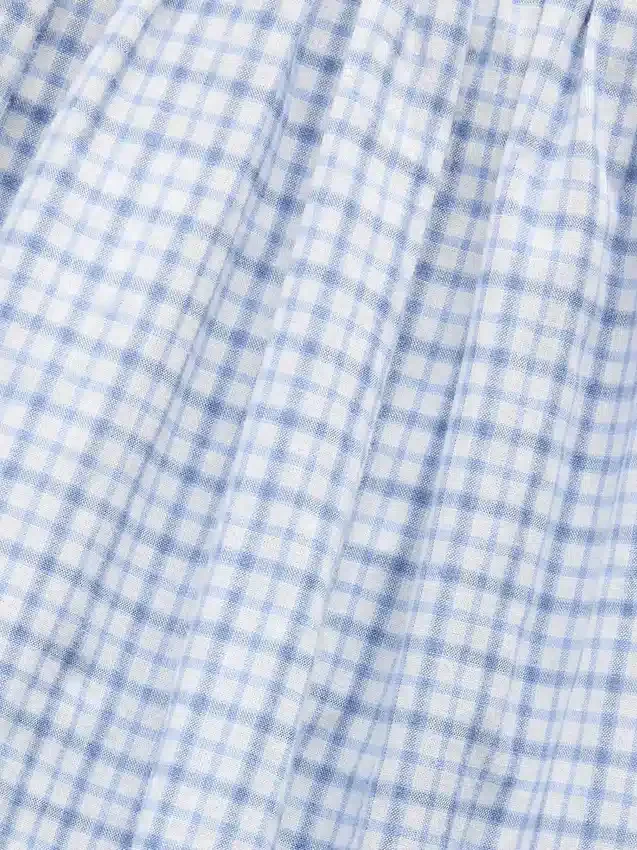 Vestido infantil con estampado fruncido