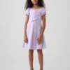Vestido infantil con fruncidos