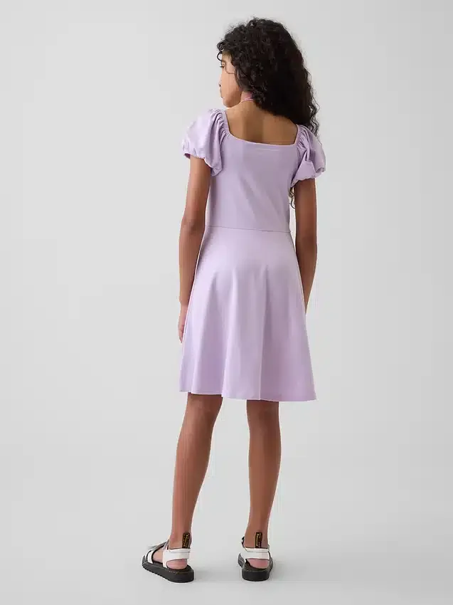 Vestido infantil con fruncidos