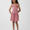 Vestido infantil de cintura baja