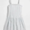 Vestido infantil de cintura baja