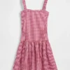 Vestido infantil de cintura baja