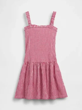Vestido infantil de cintura baja