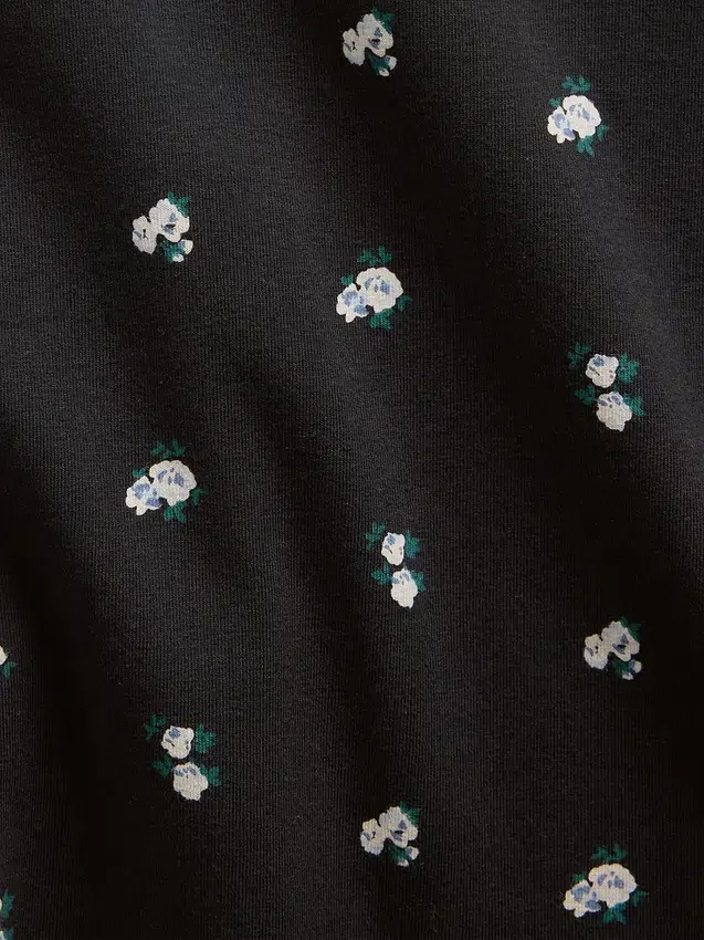 Vestido infantil de jersey con cuello cuadrado