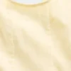 Vestido infantil de lino y algodón con cuello redondo