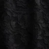 Vestido largo de materiales mixtos