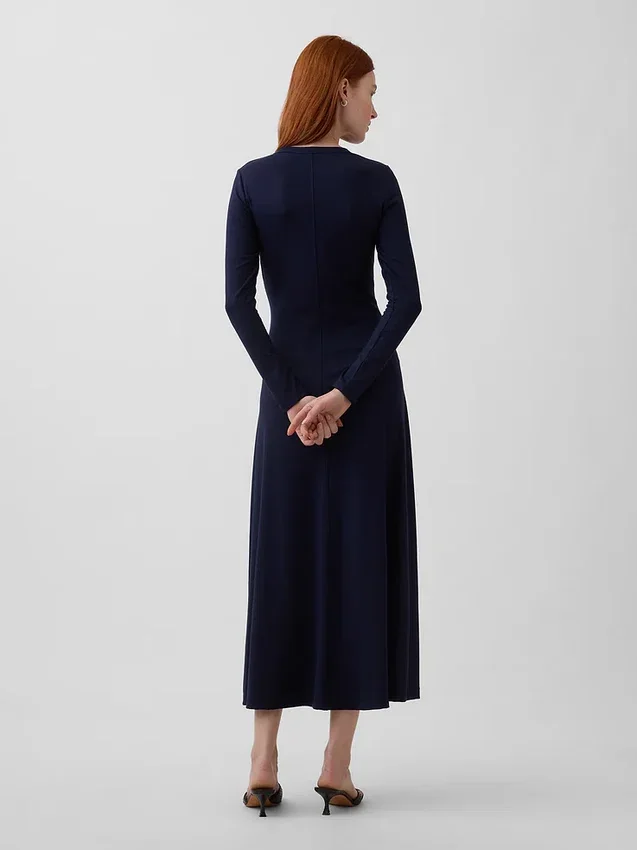 Vestido largo de punto