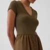 Vestido largo moderno de mezcla de telas
