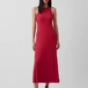 Vestido largo moderno sin tirantes con soporte integrado