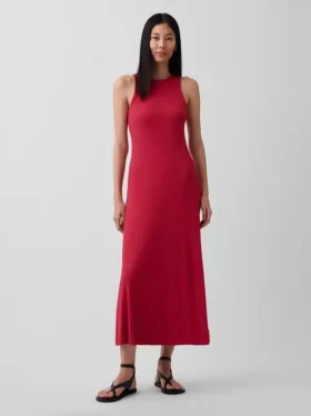 Vestido largo moderno sin tirantes con soporte integrado