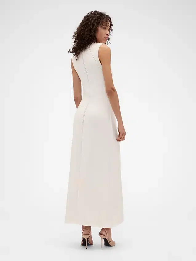 Vestido largo tipo jerséu de GAP × Victoria Beckham
