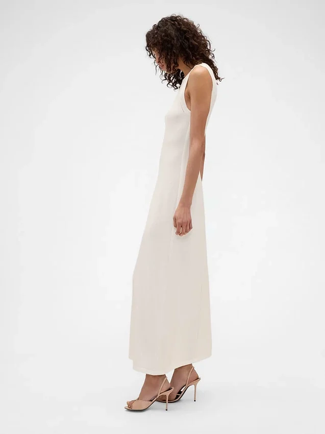 Vestido largo tipo jerséu de GAP × Victoria Beckham