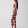 Vestido largo transparente con rayas alegres de Gapstudio