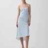Vestido liso de largo medio a cuadros