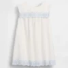 Vestido marinero con ojales para bebés y niños pequeños