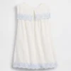 Vestido marinero con ojales para bebés y niños pequeños
