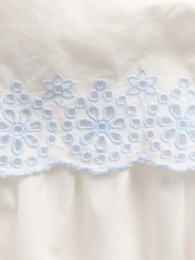 Vestido marinero con ojales para bebés y niños pequeños