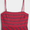 Vestido midi a rayas estilo pañuelo