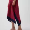 Vestido midi a rayas estilo pañuelo
