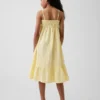 Vestido midi de gasa de algodón para niñas