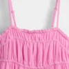 Vestido midi de gasa de algodón para niñas