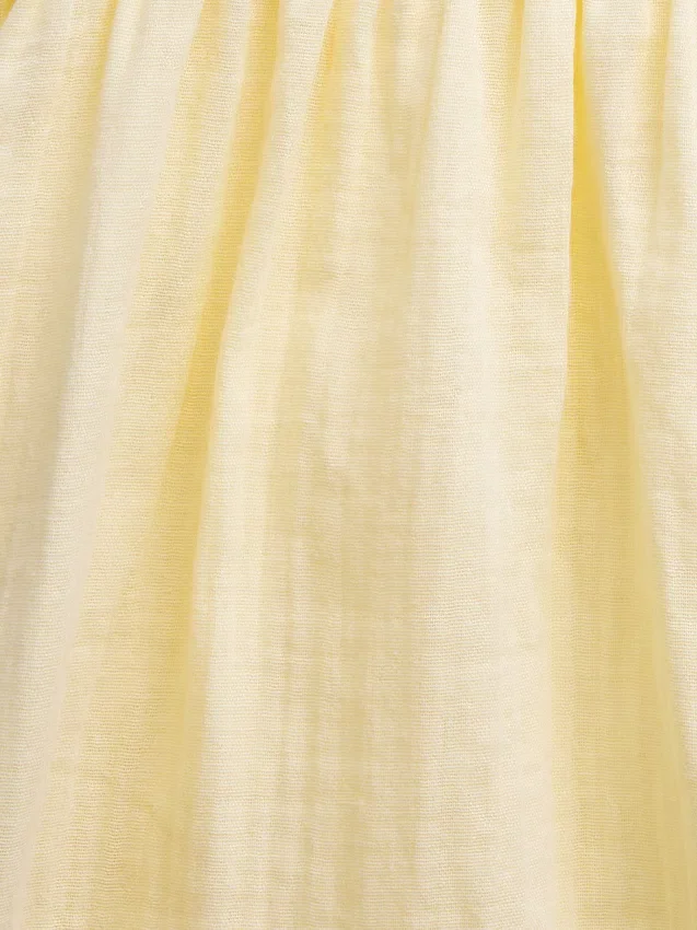Vestido midi de gasa de algodón para niñas