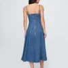 Vestido midi de mezclilla