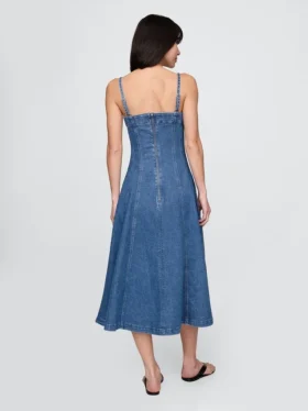 Vestido midi de mezclilla
