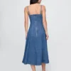 Vestido midi de mezclilla