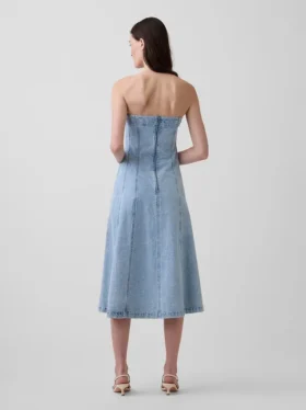 Vestido midi de mezclilla