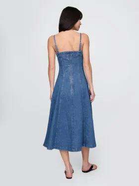 Vestido midi de mezclilla