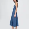 Vestido midi de mezclilla