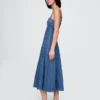 Vestido midi de mezclilla