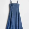 Vestido midi de mezclilla