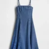 Vestido midi de mezclilla