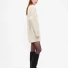 Vestido mini de jerséu oversize con cuello de tortuga