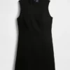 Vestido mini recto de cuello alto