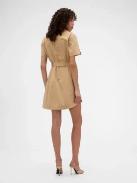Vestido mini tipo gabardina GAP × Victoria Beckham