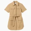 Vestido mini tipo gabardina GAP × Victoria Beckham