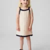 Vestido sin mangas de ganchillo para niños pequeños
