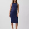 Vestido sin mangas de punto premamá