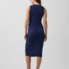 Vestido sin mangas de punto premamá