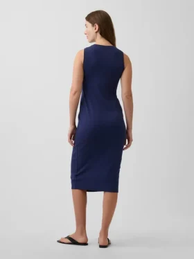 Vestido sin mangas de punto premamá