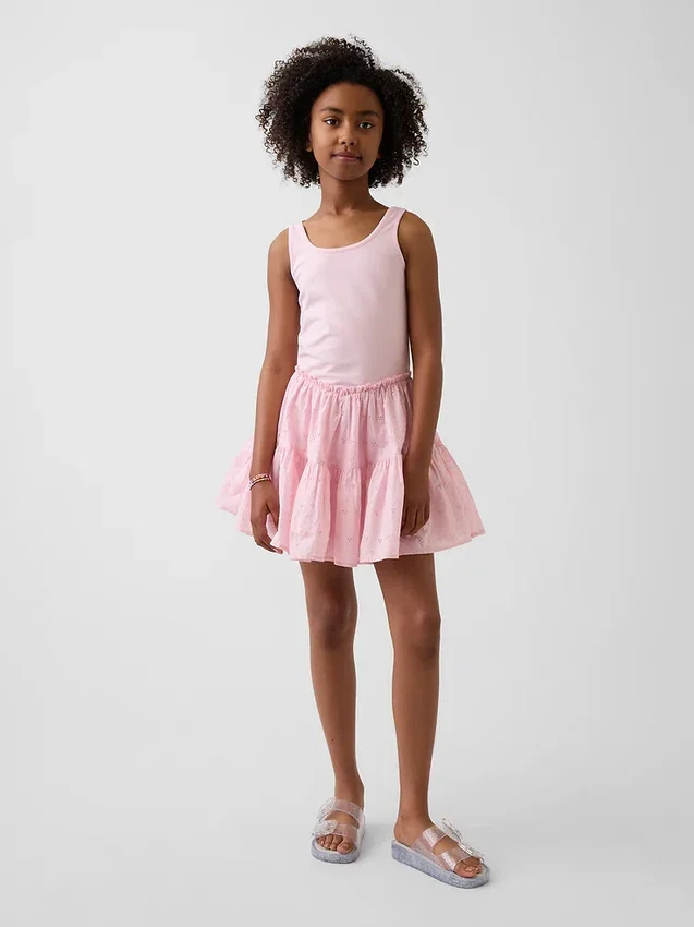 Vestido sin mangas de varias capas para niños