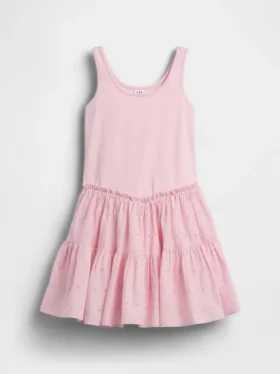 Vestido sin mangas de varias capas para niños